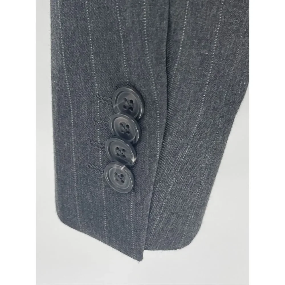 Banana Republic Blazer Suit Jacket‎ Men Size 38 Gray Stripe